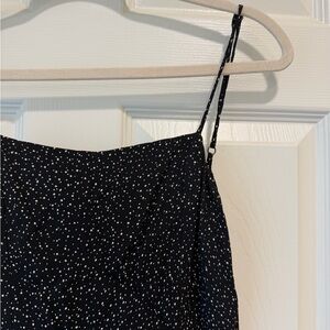 Black and White Polka Dot Spaghetti Strap Dress